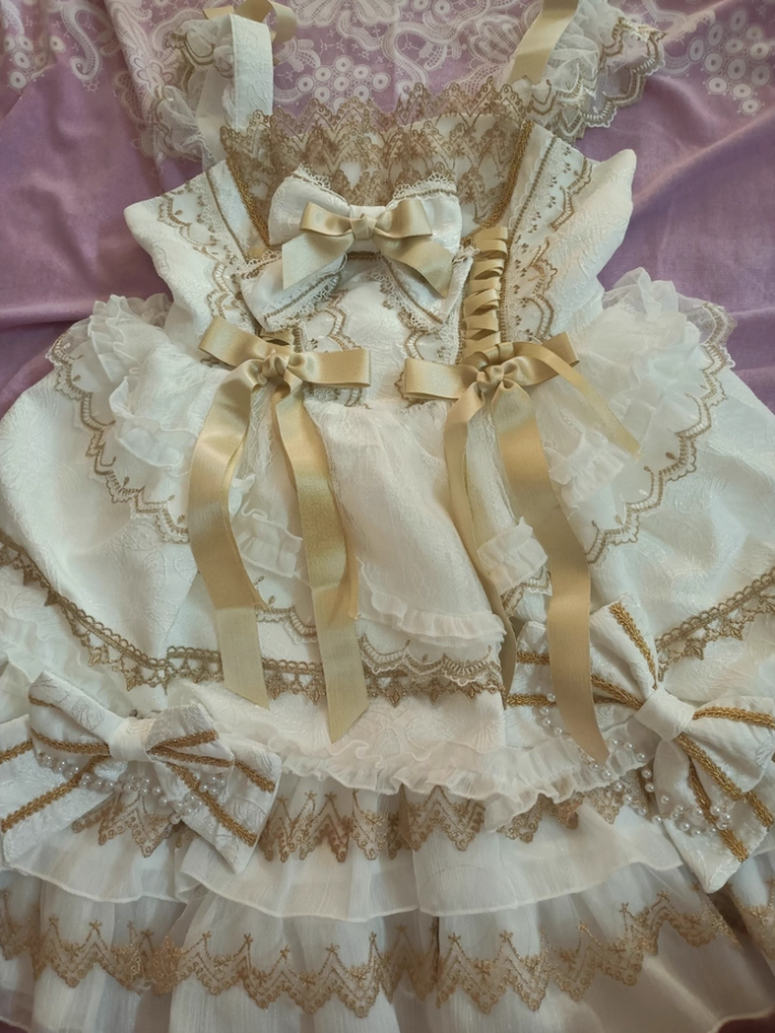 Fantastic A-Line Spaghetti Straps Tiered Birthday Dress Bows Beading Lace Homecoming Dress AP3254