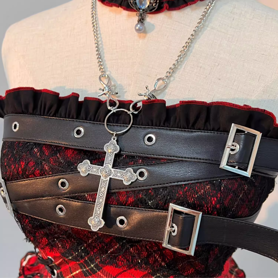 Hot Girls Plaid Strapless A-Line Birthday Dress Belt Bow Tulle Homecoming Dress AP3257