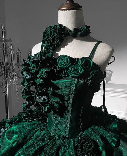 Charming A-Line Halter Neck Ruffled Birthday Dresses Sequins Handmade Flowers Homecoming Dress AP3274