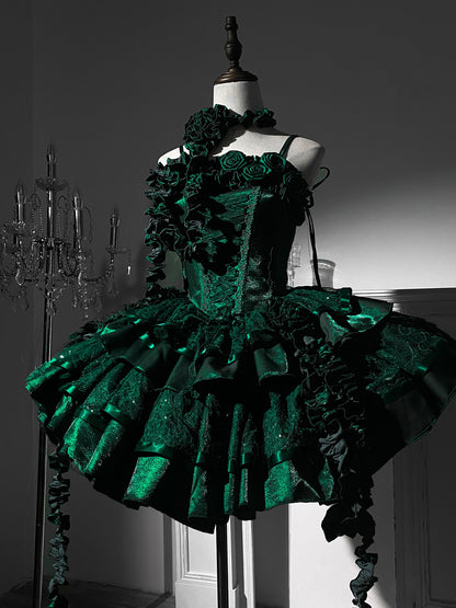 Charming A-Line Halter Neck Ruffled Birthday Dresses Sequins Handmade Flowers Homecoming Dress AP3274