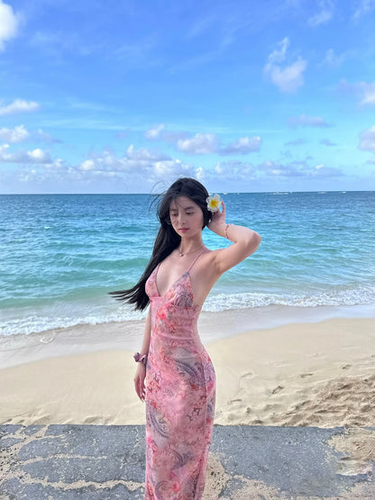 New Tendency Spaghetti Strap Floral Evening Maxi Dress Fairy Butterflies Appliques Long Dress AP3475