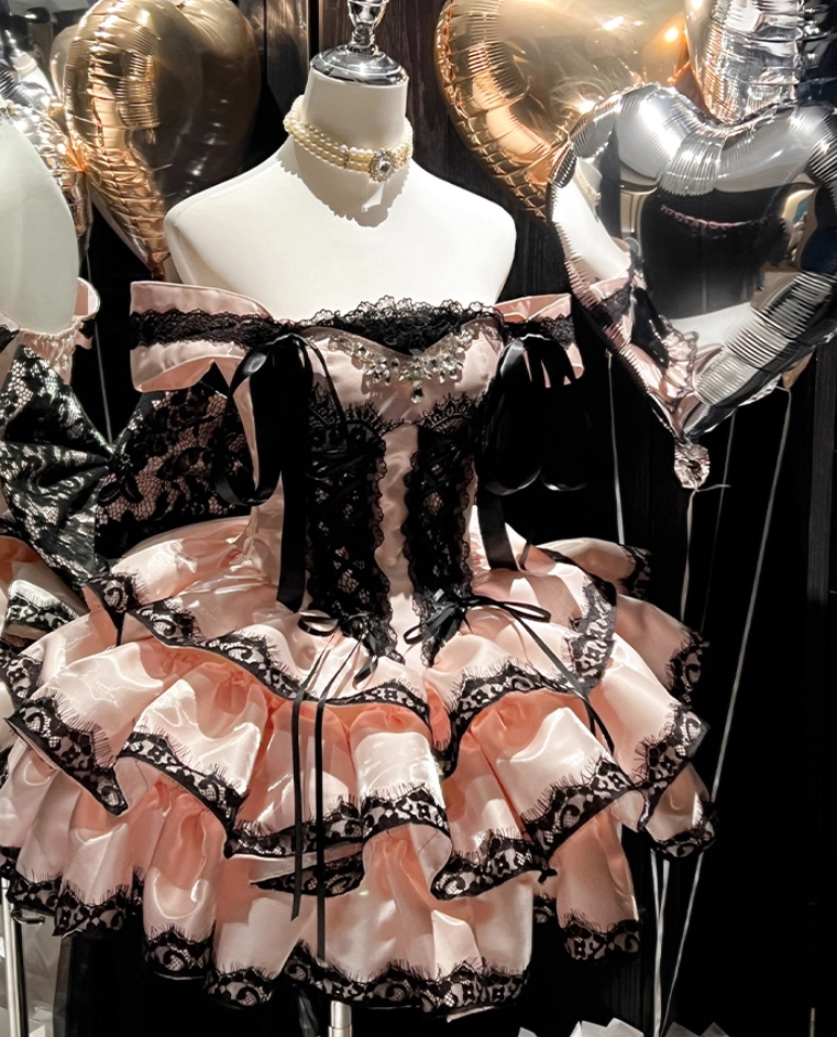 Elegant Off Shoulder A-Line Birthday Gowns Rhinestones Lace Ribbon Homecoming Dress AP3613