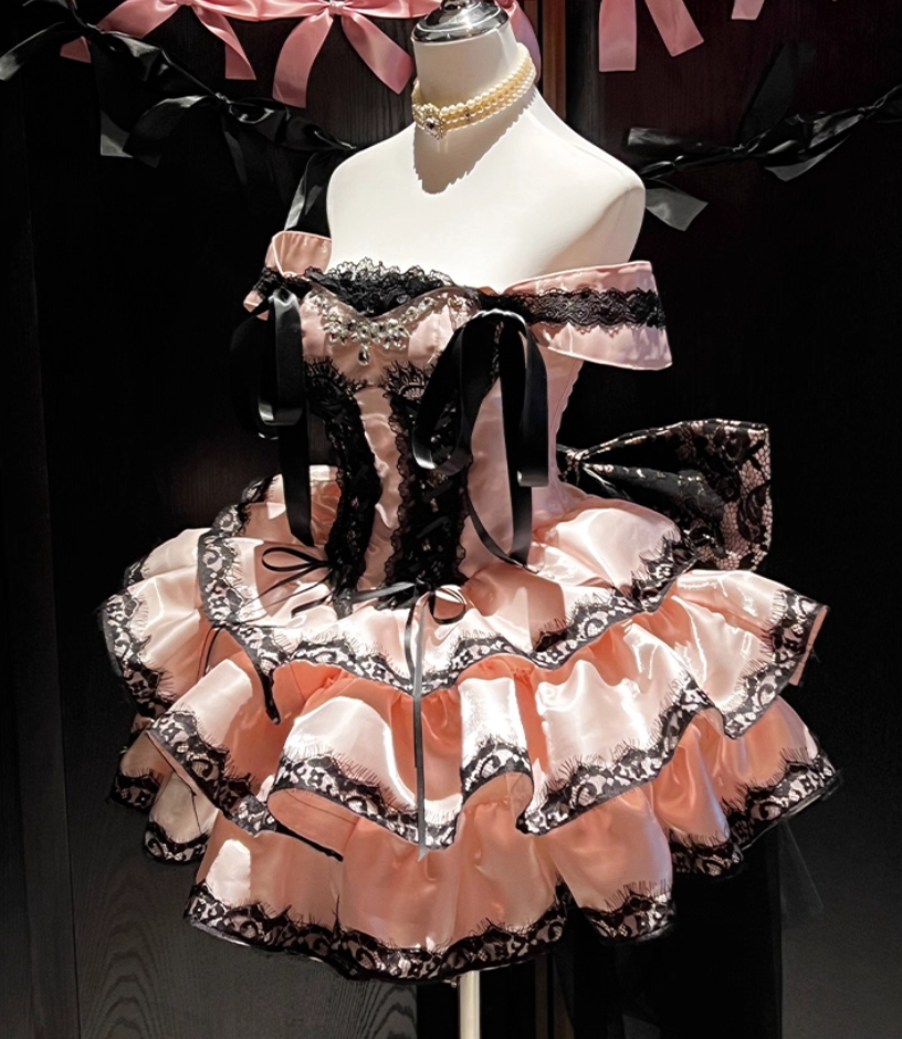 Elegant Off Shoulder A-Line Birthday Gowns Rhinestones Lace Ribbon Homecoming Dress AP3613