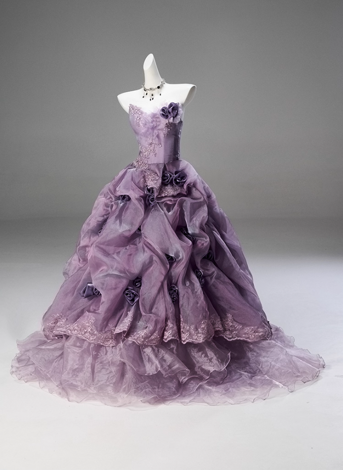 Maximalism A-Line Strapless Sweet 16th Gowns Appliques Sequins Handmade Flowers Beads Lace Tulle Prom Dress AP3841