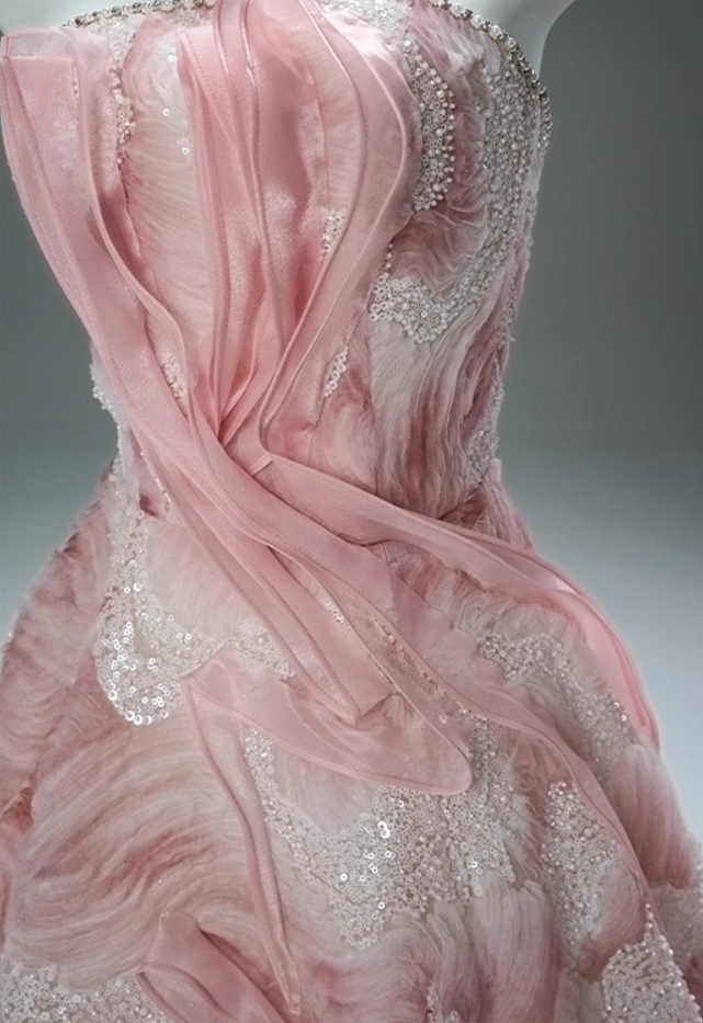 Refined A-Line Strapless Pleated Sweet 16th Gowns Lovely Sequins Beads Prom Dress AP3869