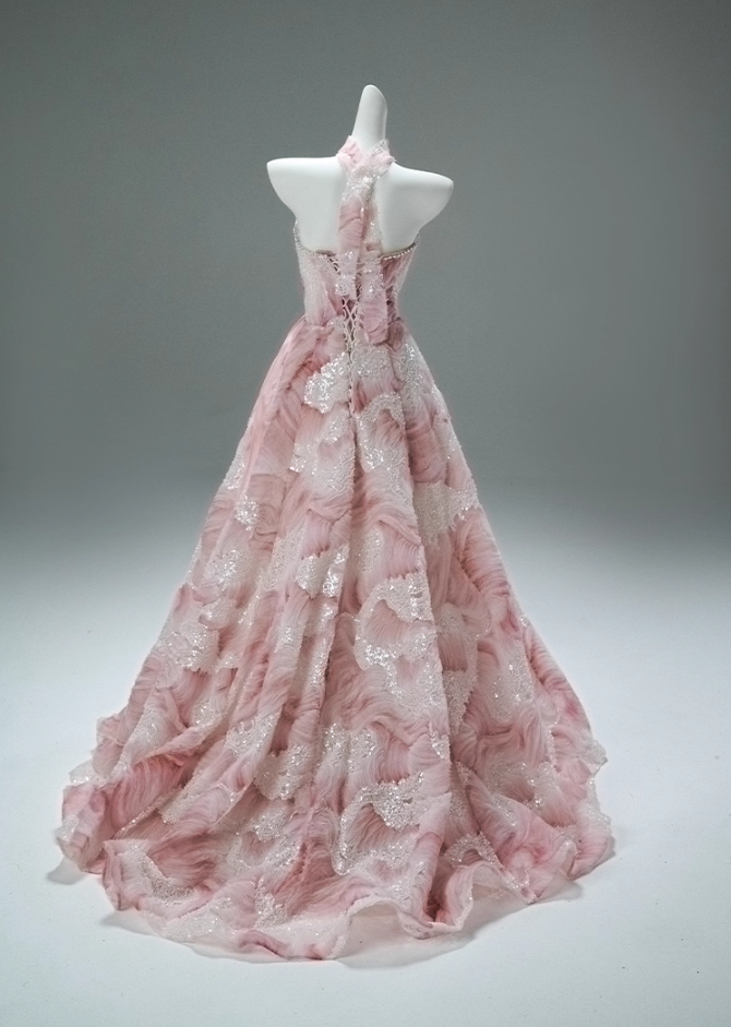 Refined A-Line Strapless Pleated Sweet 16th Gowns Lovely Sequins Beads Prom Dress AP3869