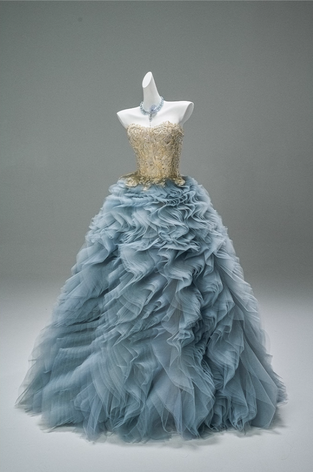 Enchanting A-Line Strapless Sweet 16th Gowns Fantastic Sequins Ruffles Tulle Rhinestones Prom Dress AP3871