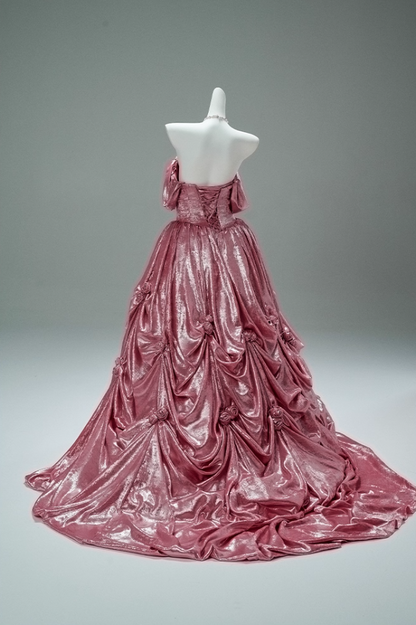 Superb Halter Neck A-Line Sweet 16 Gowns Hottie Handmade Flowers Beading Crystals Prom Dress AP3872