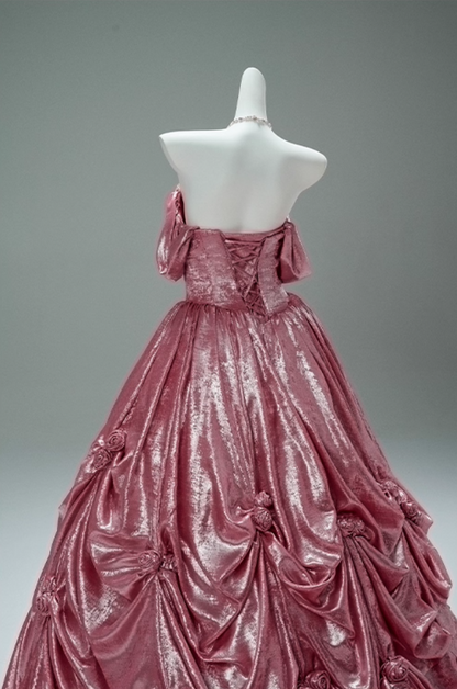 Superb Halter Neck A-Line Sweet 16 Gowns Hottie Handmade Flowers Beading Crystals Prom Dress AP3872