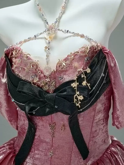 Superb Halter Neck A-Line Sweet 16 Gowns Hottie Handmade Flowers Beading Crystals Prom Dress AP3872