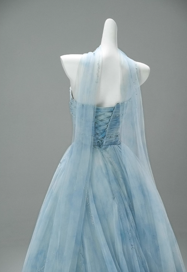 Fascinating A-Line Strapless Pleated Tulle Sweet 16th Gowns Simple Sequins Beads Prom Dress AP3876