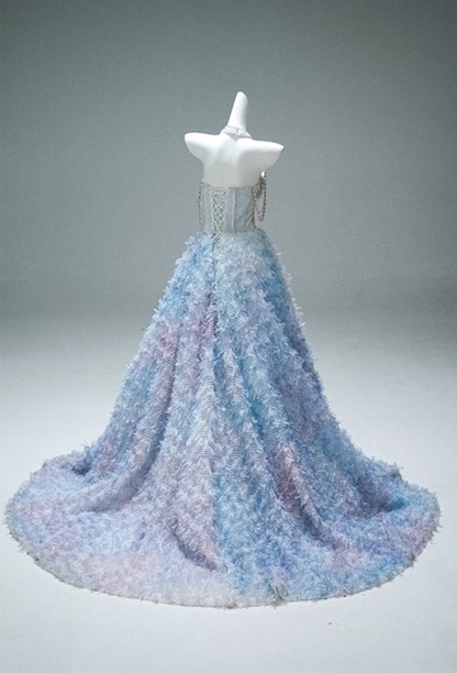 Luxury Off-Shoulder A-Line Evening Gowns Bling Sequins Beading Crystals Ruffles Prom Dress AP3884