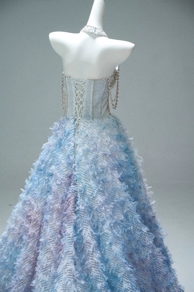 Luxury Off-Shoulder A-Line Evening Gowns Bling Sequins Beading Crystals Ruffles Prom Dress AP3884