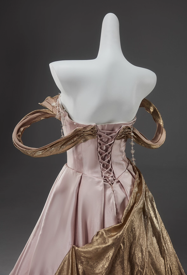 Stylish Off-Shoulder A-Line Sweet 16th Gowns Unique Beading Color-Block Prom Dress AP3913