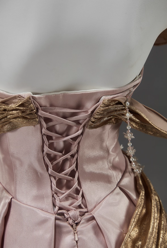 Stylish Off-Shoulder A-Line Sweet 16th Gowns Unique Beading Color-Block Prom Dress AP3913