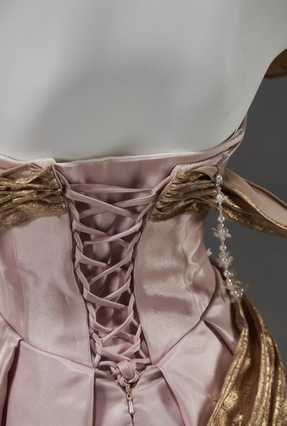 Stylish Off-Shoulder A-Line Sweet 16th Gowns Unique Beading Color-Block Prom Dress AP3913