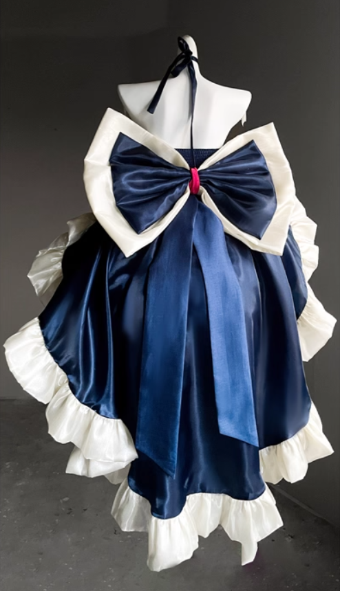 Y2K Style Off-Shoulder A-Line Birthday Gowns Playful Bow Crystals Pearls Homecoming Dress AP3933