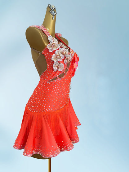 Refined A-Line Halter Neck Birthday Dresses Vibrant Ruffles Sequins Tassel Handmade Flowers Homecoming Dress AP3937