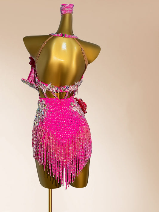 Beautiful Sheath Halter Neck Birthday Dresses Glittering Sequins Crystals Tassel Handmade Flowers Homecoming Dress AP3938