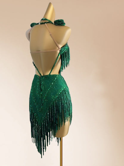 Amazing Sheath Halter Neck Backless Birthday Dresses Sparkly Sequins Tassel Crystals Homecoming Dress AP3942