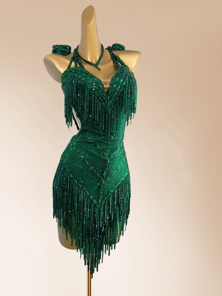 Amazing Sheath Halter Neck Backless Birthday Dresses Sparkly Sequins Tassel Crystals Homecoming Dress AP3942