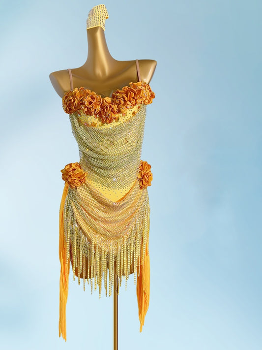 Enticing Spaghetti Straps Sheath Birthday Gowns Charming Rhinestones Sequins Tassel Handmade Flowers Homecoming Dress AP3946