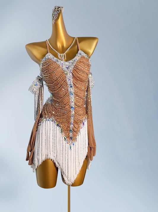 Chic Spaghetti Straps Sheath Birthday Gowns Elegant Beading Sequins Tassel Homecoming Dress AP3950