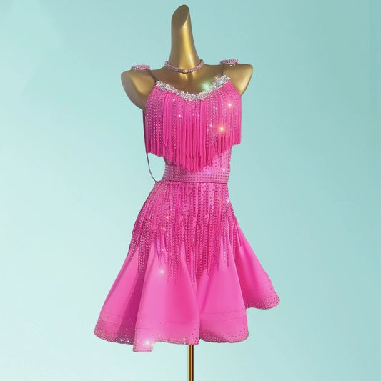 Stunning Spaghetti Strap A-Line Birthday Gowns Vibrant Beading Tassel Sequins Homecoming Dress AP3970