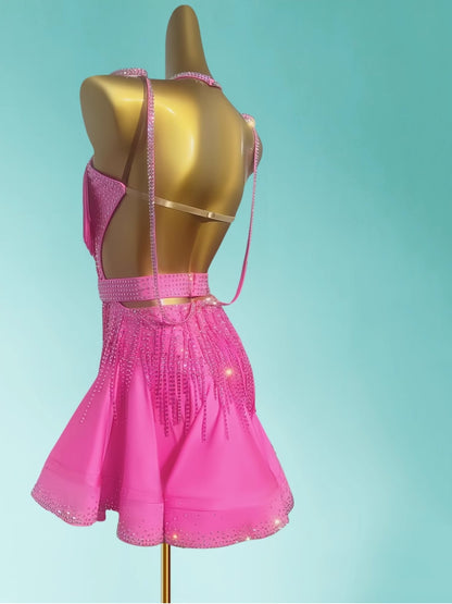 Stunning Spaghetti Strap A-Line Birthday Gowns Vibrant Beading Tassel Sequins Homecoming Dress AP3970