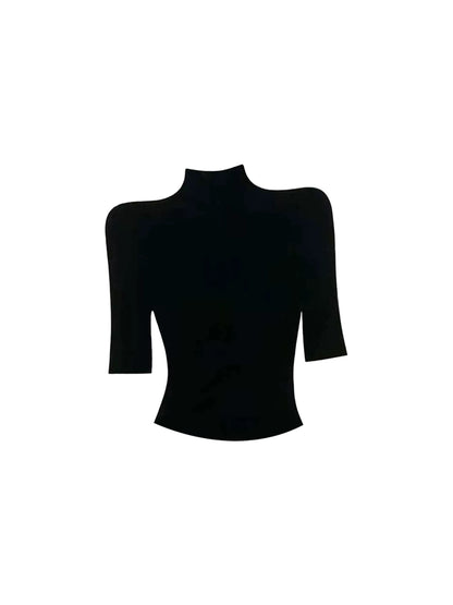 Ethereal Long Sleeve 2-Piece Set Midi Dresses Graceful  High Collar Black Blouse Plaid Sheath Long Dress AP4099