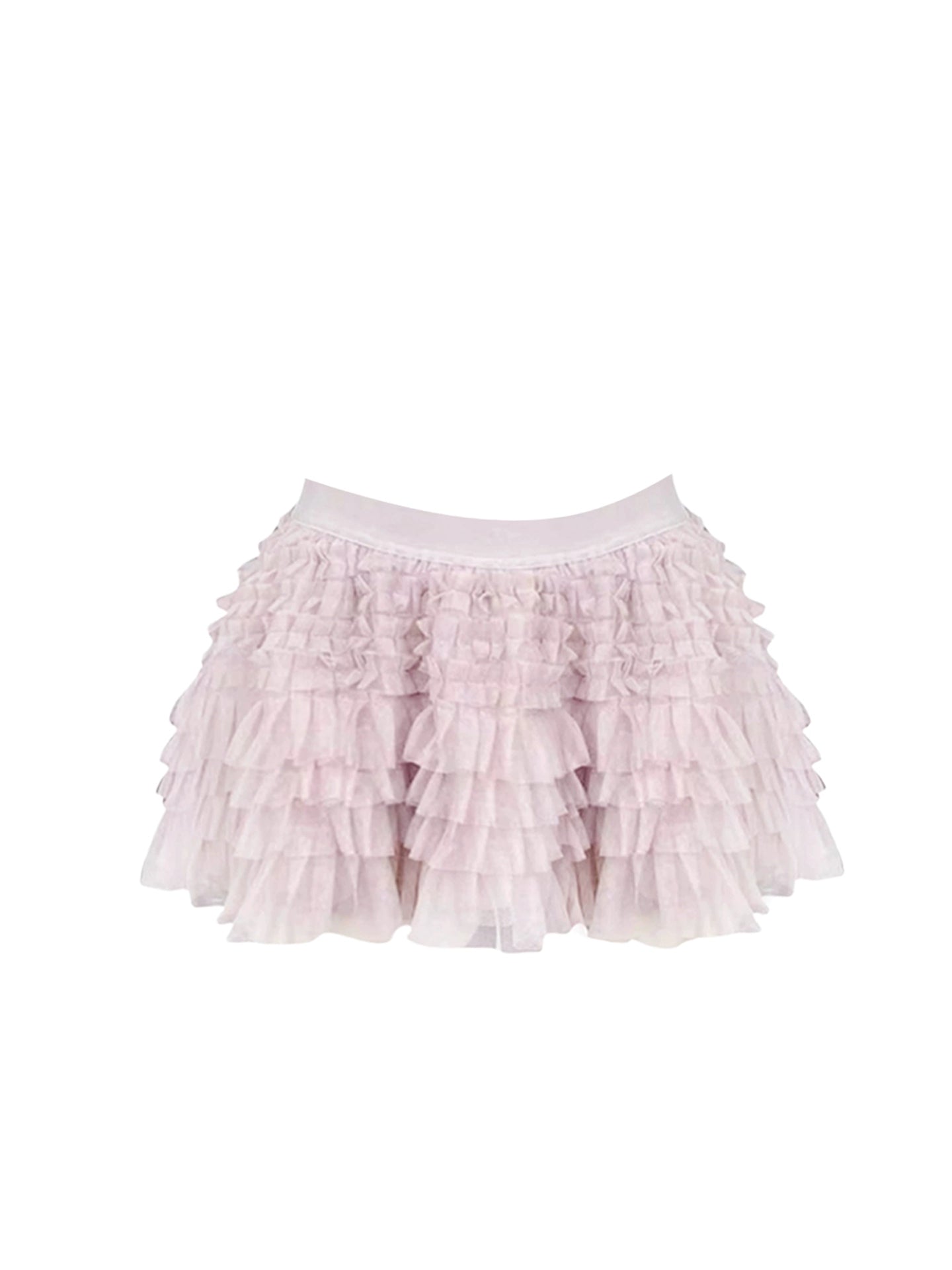 Adorable 2-Piece Set A-Line Ruffles Trim Mini Skirt Romantic Strapless Tiered Tulle Short Dress AP4116
