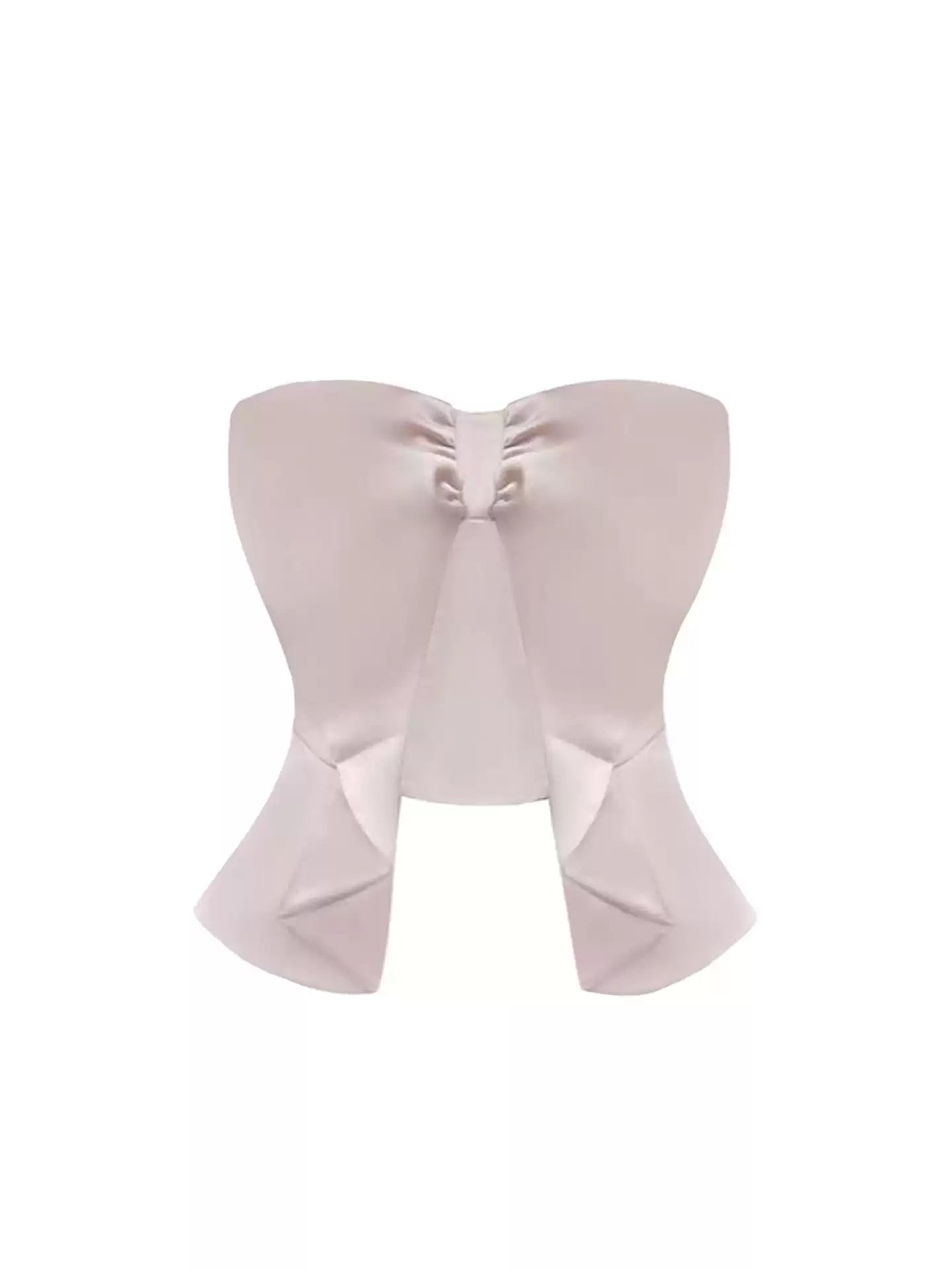 Adorable 2-Piece Set A-Line Ruffles Trim Mini Skirt Romantic Strapless Tiered Tulle Short Dress AP4116