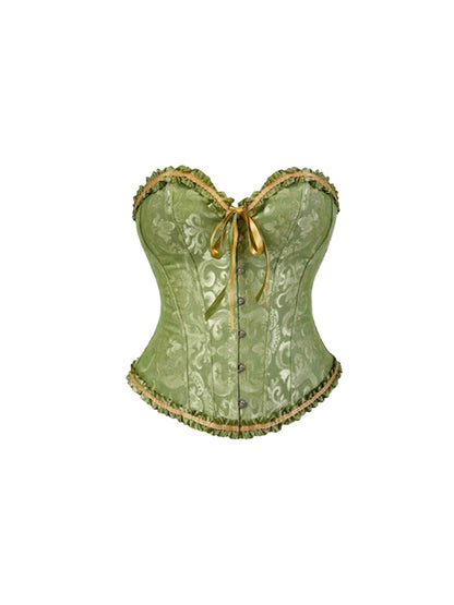 New Tendency A-Line Jacquard Cinched-Waist Bodice 2-Piece Set Mini Skirt Vibrant Strapless  Lustrous Tiered Short Dress AP4137