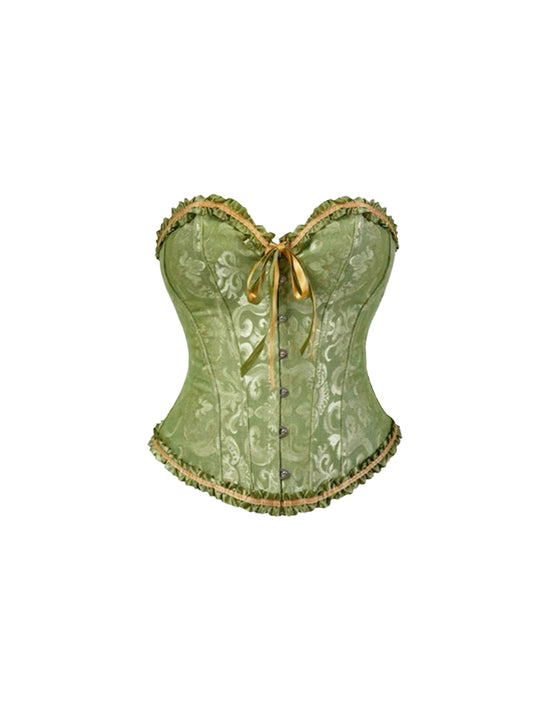 New Tendency A-Line Jacquard Cinched-Waist Bodice 2-Piece Set Mini Skirt Vibrant Strapless  Lustrous Tiered Short Dress AP4137