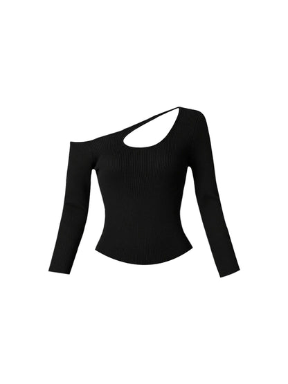 Boho-Inspired Cutout Sheath Asymmetric Neck Midi Dress Vintage Long Sleeve 2-Piece Set Long Dress AP4141