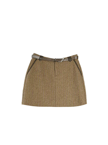 Ornate Asymmetric Neck 2-Piece Set Mini Skirt Vintage Ribbed Long Sleeve Sweater Bodycon Short Dress AP4154