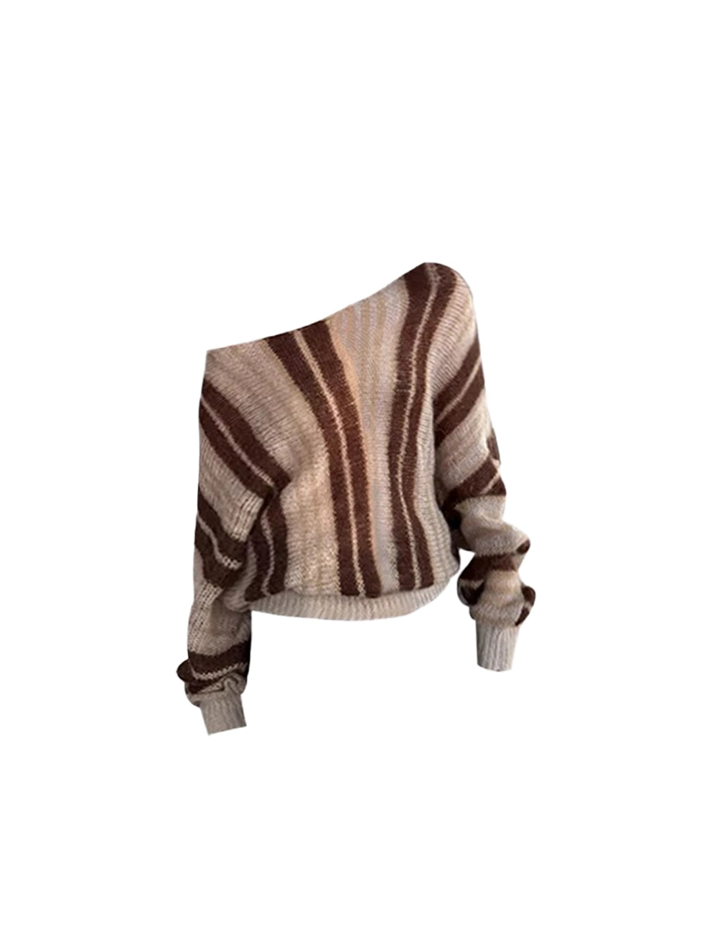 French Style Asymmetric Neck Sheath Midi Dress Vintage Long Sleeve Knitted Sweater 2-Piece Set Long Dress AP4180