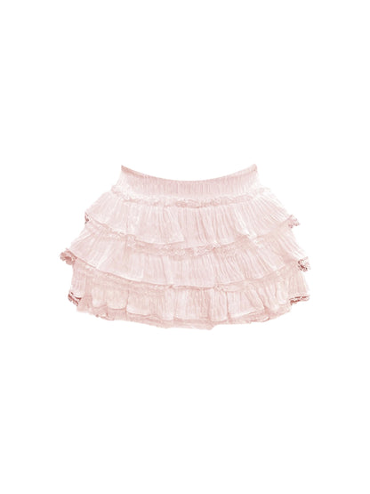 New Tendency 2-Piece Set A-Line Jacquard Mini Skirt Sweet Bow Design Tiered Halter Short Dress AP4206