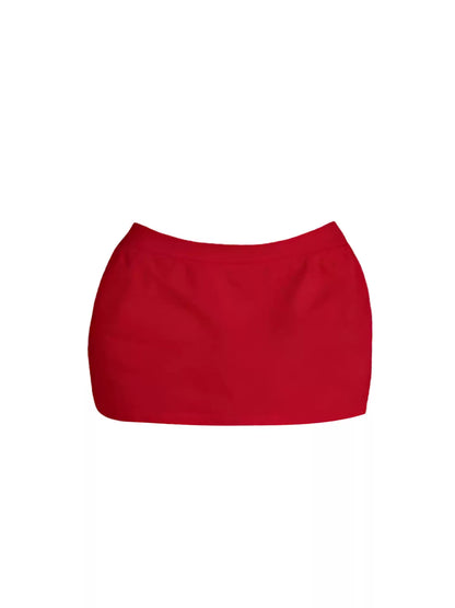 Lovely 2-Piece Set Cutout V Neck Mini Skirt Hottie Outfit Long Sleeve Color-Block Design Bodycon Short Dress AP4211