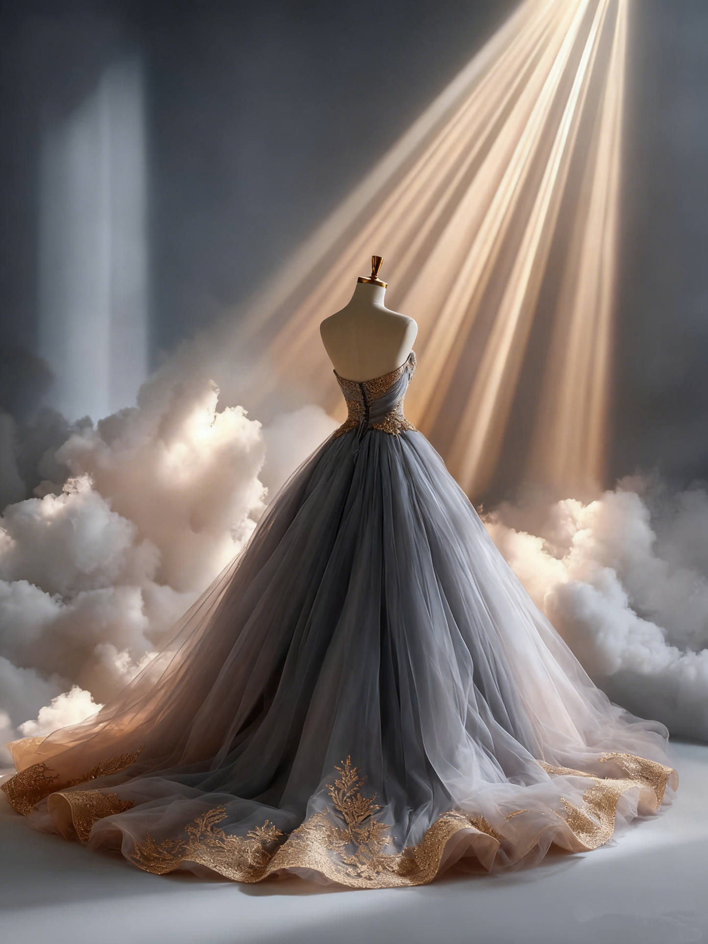 Vintage A-Line Strapless Sweet 16th Dresses Appliques Tulle Prom Dress AP4234