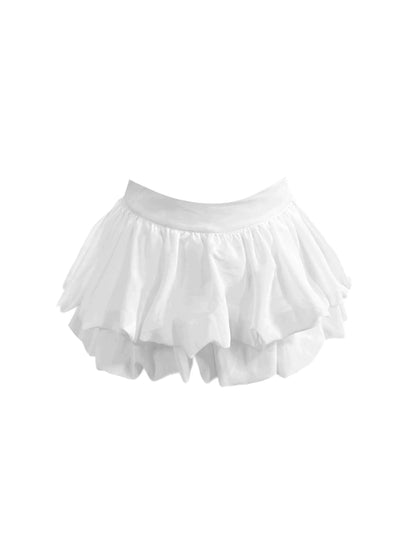 Refined 2-Piece Set Strapless Floral Mini Skirt Vintage Knot Button A-Line Short Dress AP4278