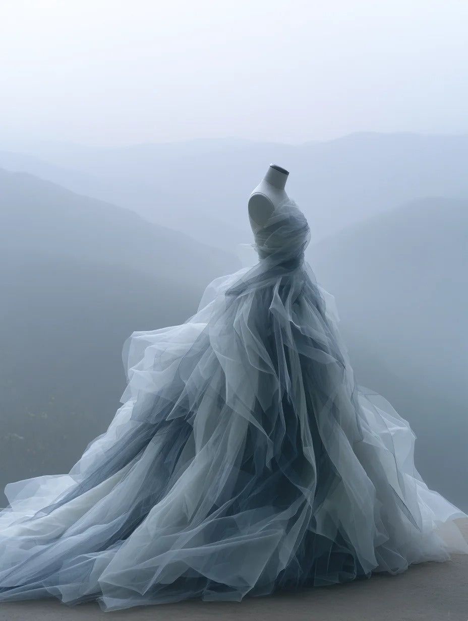 Enchanting Strapless A-Line Sweet 16th Gowns Layered Tulle Prom Dress AP4280