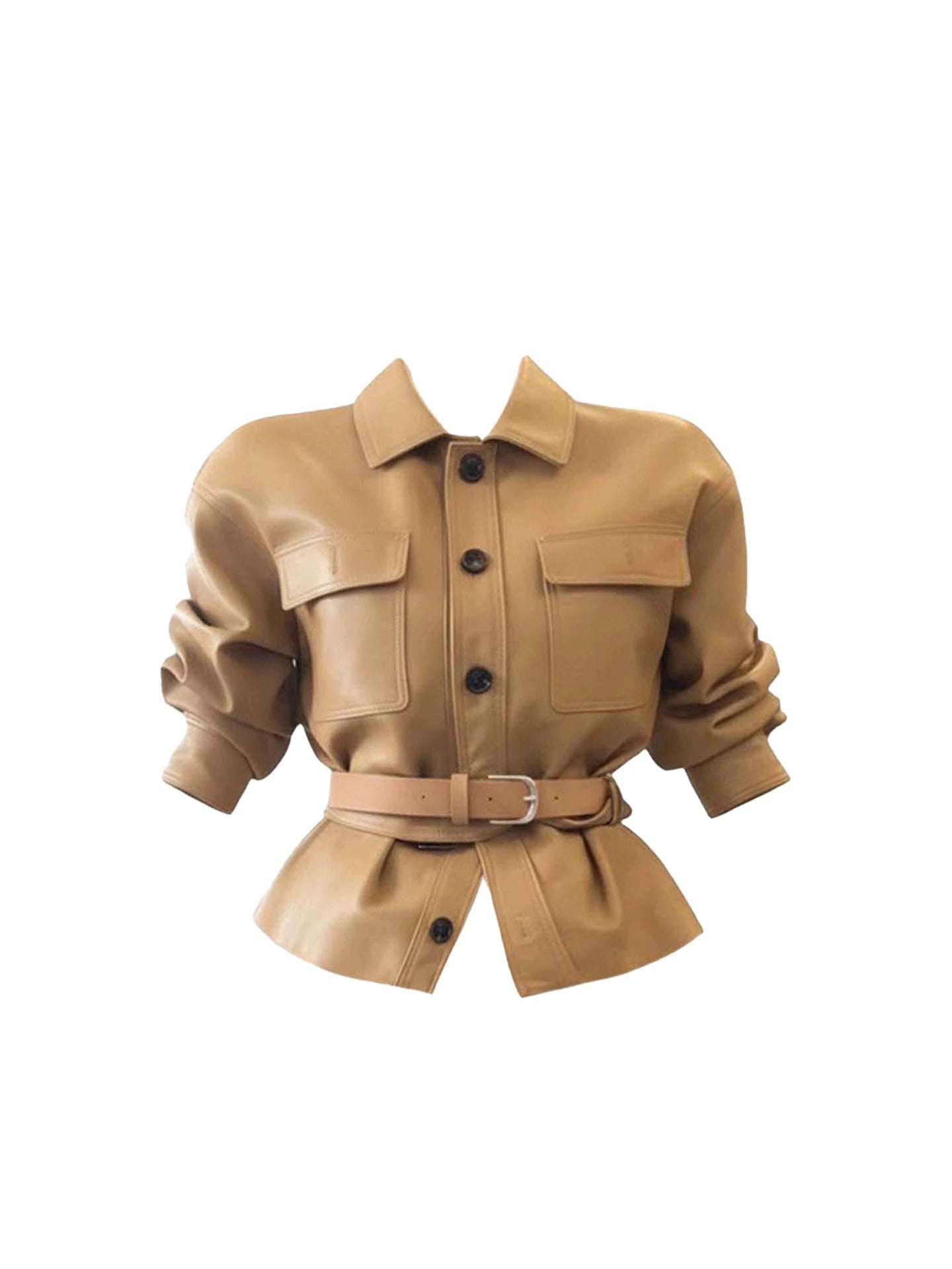 Glamorous Lapel Neck Bodycon 2-Piece Set Mini Skirt Vintage Leather Long Sleeve Casual Short Dress AP4311