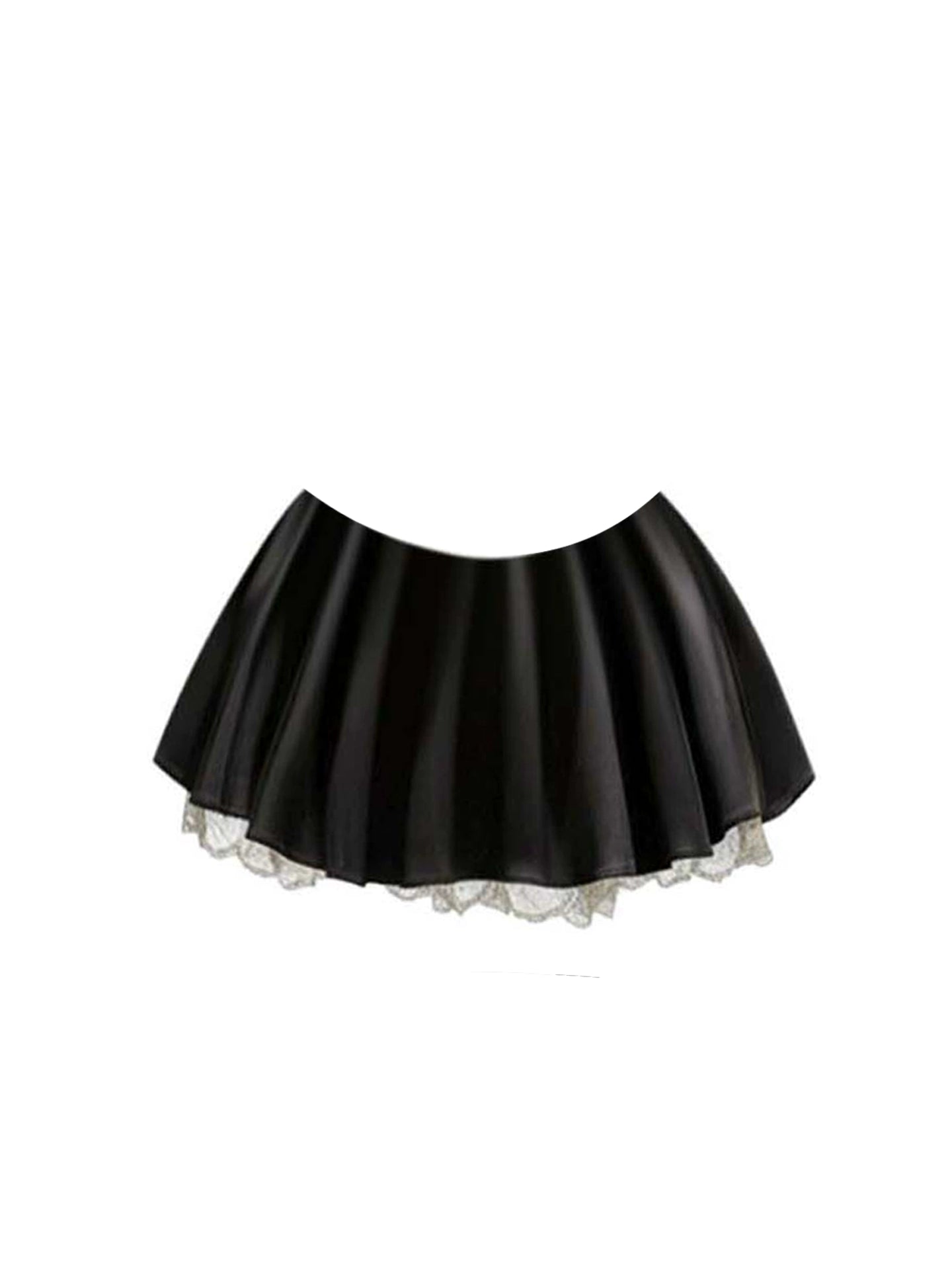 Unique A-Line 3-Piece Set Ruffles Trim Mini Skirt Hottie Black Long Sleeve Cutout Jewel Neck Short Dress AP4315