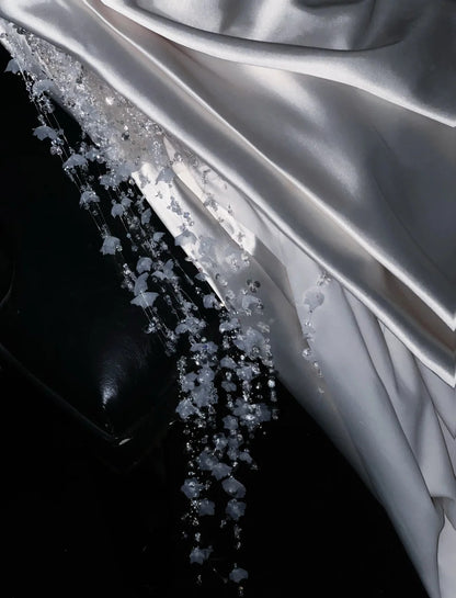 New Tendency Strapless Sweet 16th Mermaid Evening Dresses Sequins Rhinestone Tassel Satin Prom Dress AP4418