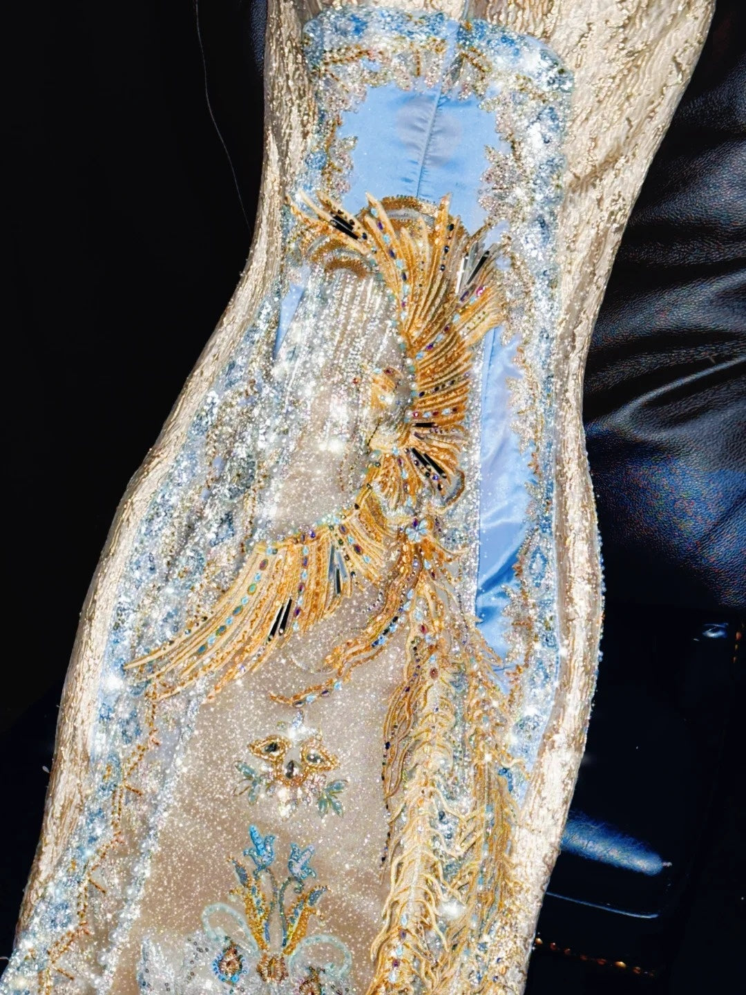Wonderful Strapless Sheath Sweet 16th Dresses Embroidery Beading Sequins Prom Dress AP4426