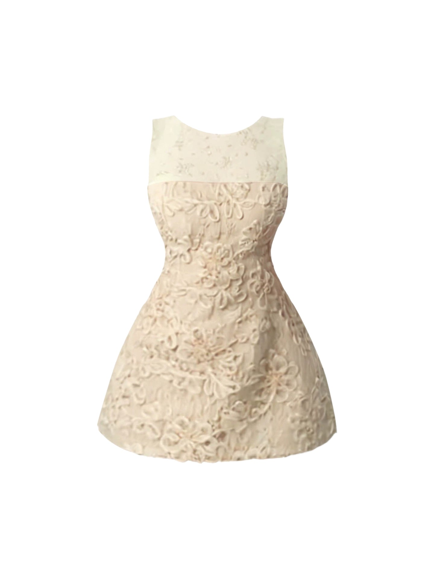 Gorgeous Jewel Neck Sleeveless A-Line Mini Skirt Graceful Appliques Sequins Design Short Dress AP4452