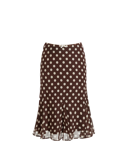 Pretty Strapless 2-Piece Set Knitted Midi Dress Hottie Seaside Photoshoot Sheath Flowy Polka Dots Long Dress AP4483
