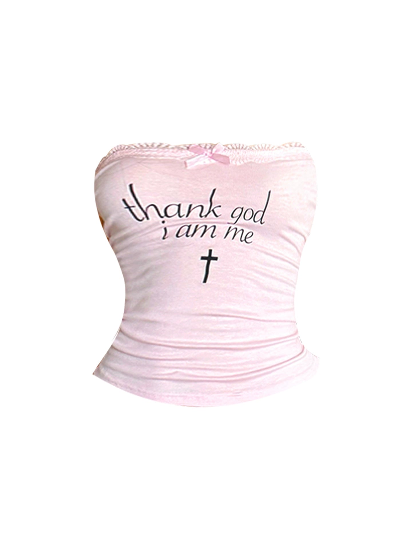 Hot Girls Strapless A-Line Pink Mini Skirt Adorable Bow Accent 2-Piece Set Tiered Short Dress AP4484