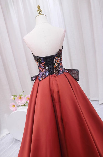 Avant-Garde A-Line Off-Shoulder Sweet 16th Evening Dresses Sequins Embroidery Prom Dress AP4508